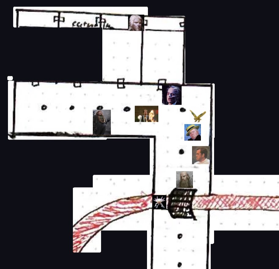 Map of prisoner cells under the island volcano.