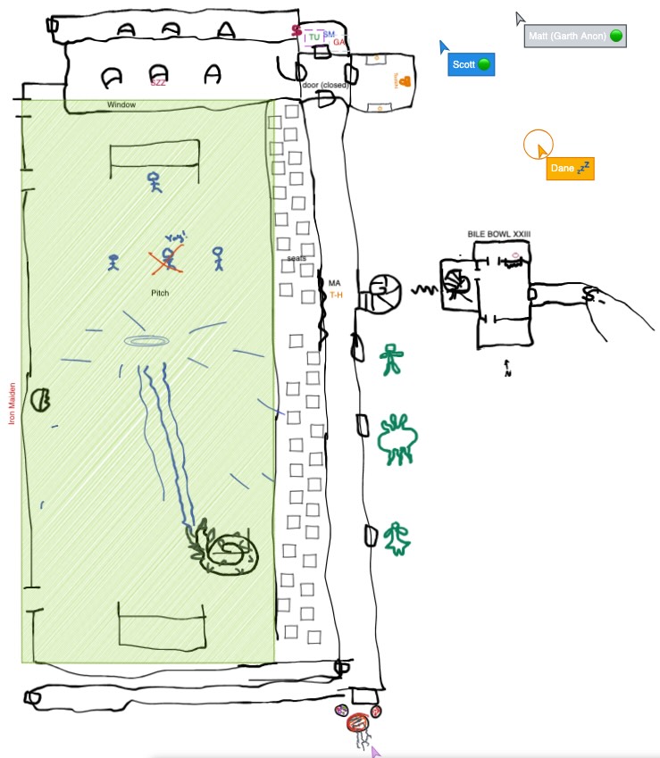 Map of the Bile Bowl stadium under the Ape City