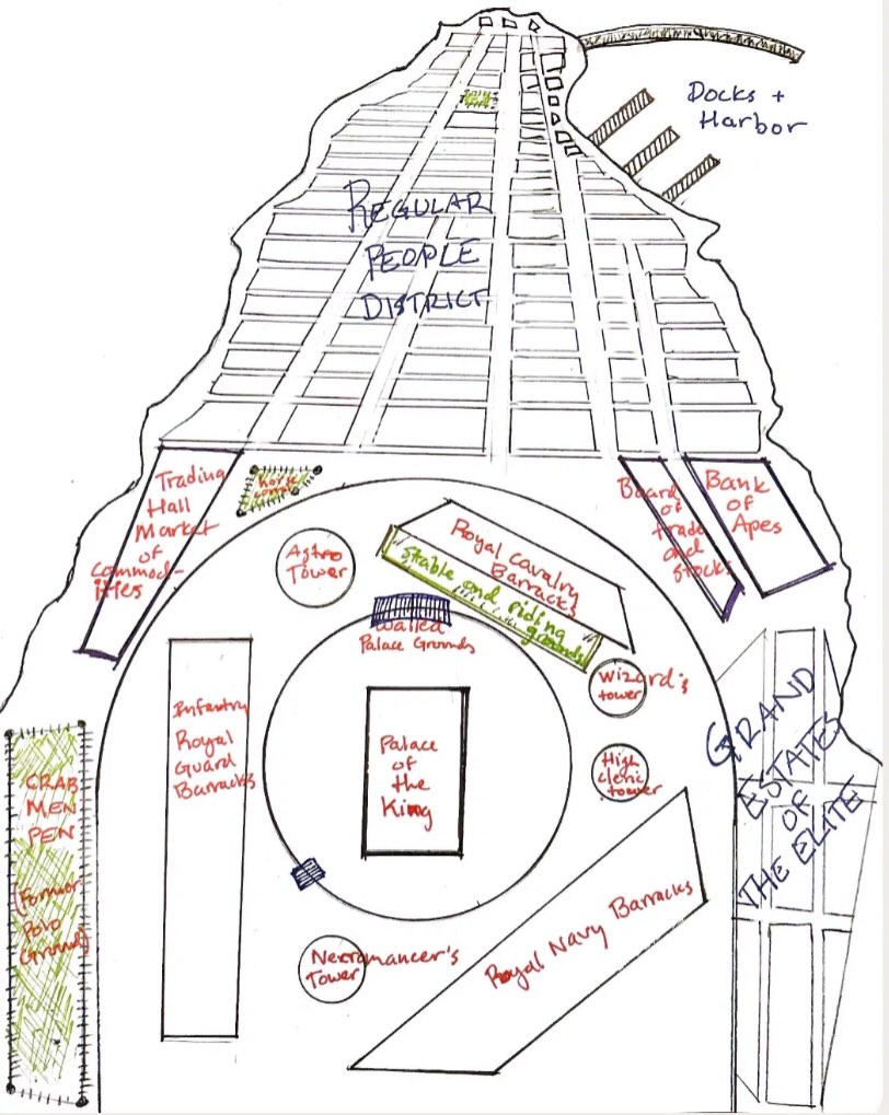 Map of the apemen city