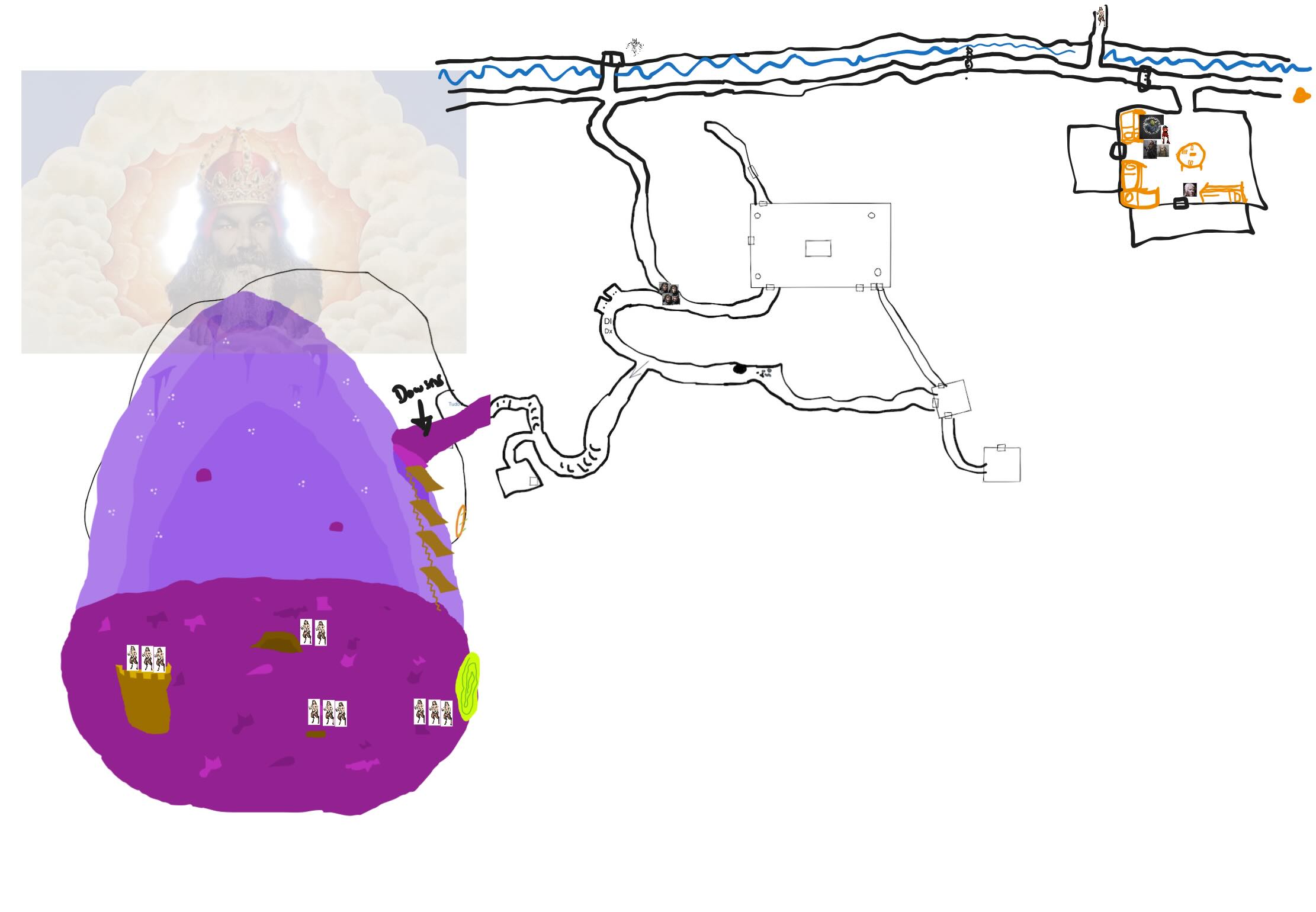 Dungeon map of area leading to Shaheduzzaman's lair