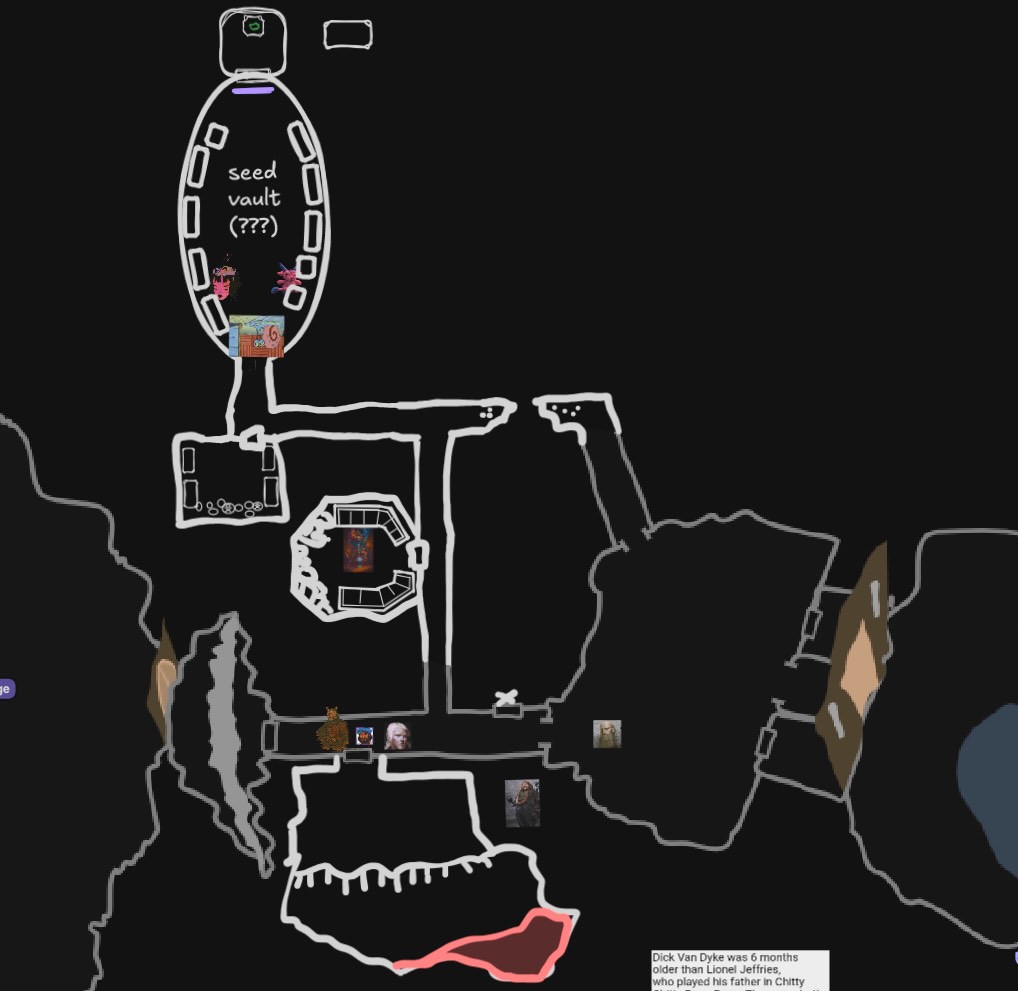 Map of part of the ancient apeman sunken castle